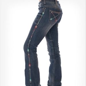 Cowgirl Tuff Wild Pathmaker Bootcut Jeans Sz 29x31